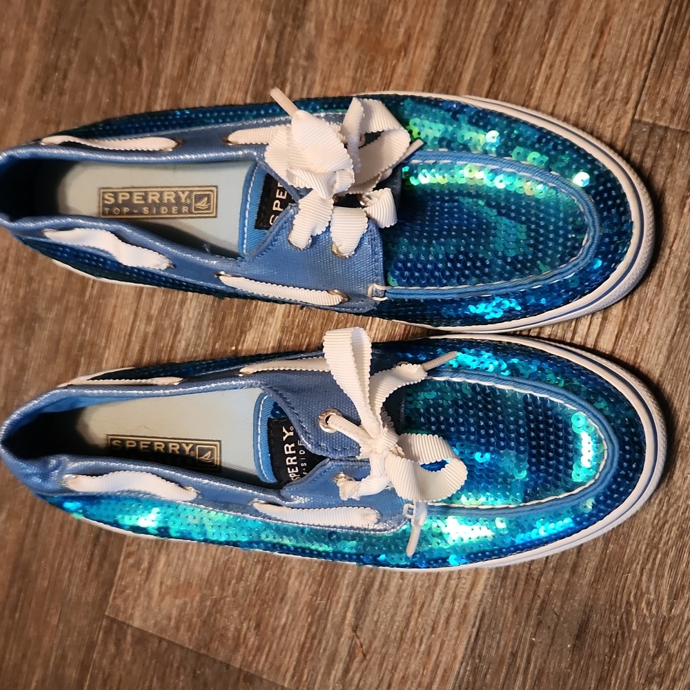 Sperry Sequined Sneakers - Size 6.5 women's